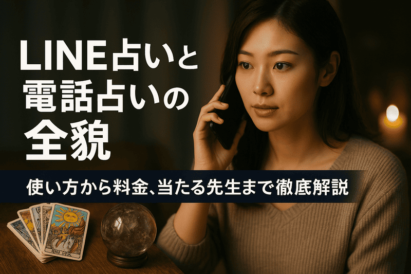 LINE占いと電話占いの全貌：使い方から料金、当たる先生まで徹底解説